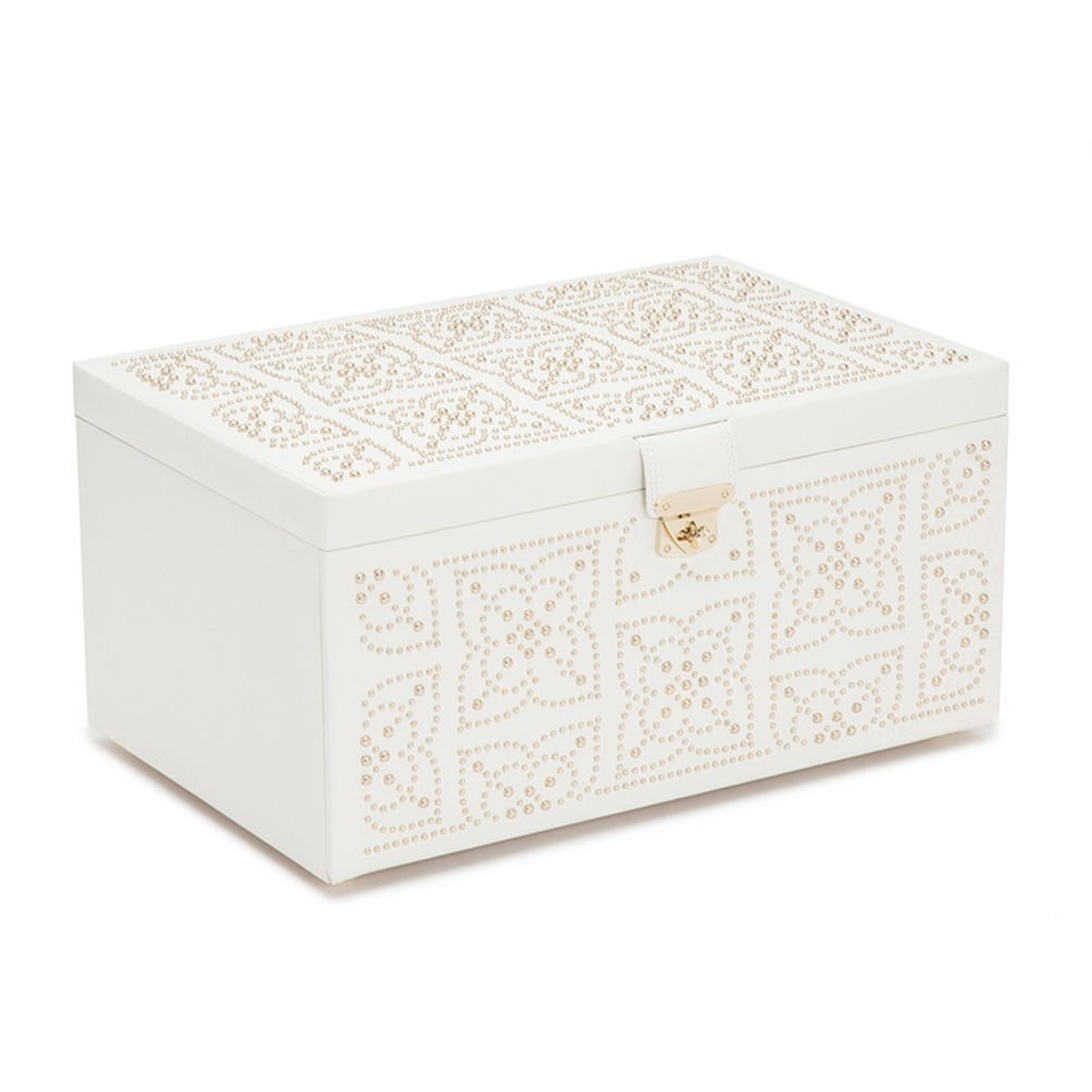 Amazon.com: WOLF 308253 Marrakesh Large Jewelry Box, Cream